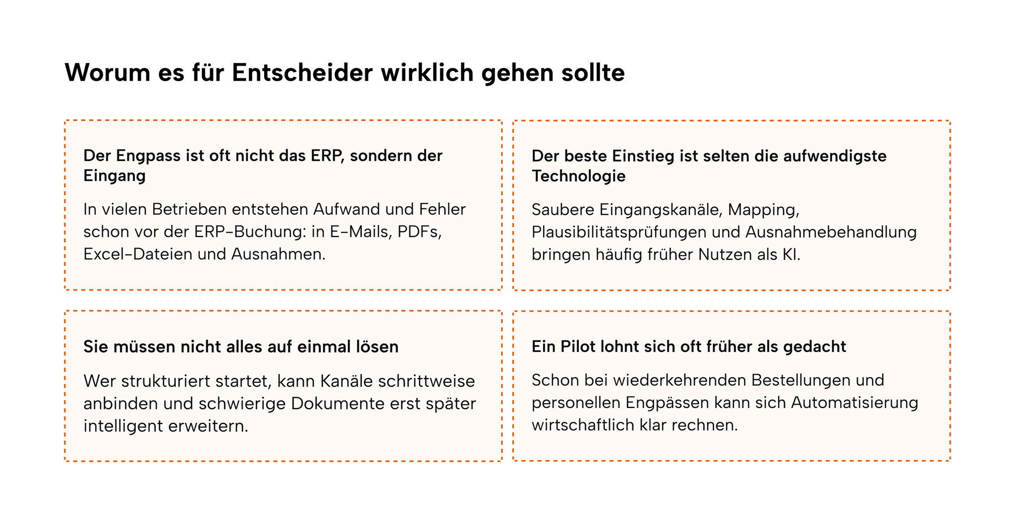 Auftragseingang automatisieren – Worum es für die Geschäftsleitung wirklich geht